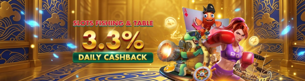 3.3% Cashbacks on MVPVIVA slots and more
